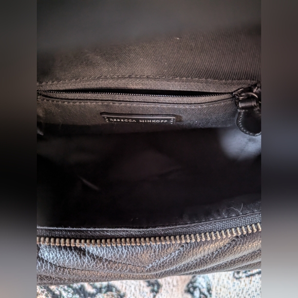 Rebecca Minkoff Edie Small Quilted Leather Backpack Bag black main image 7